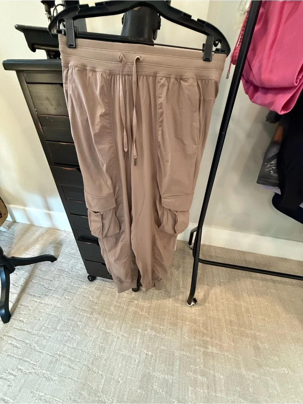 lululemon athletica Taupe Cargo Jogger Track Pants